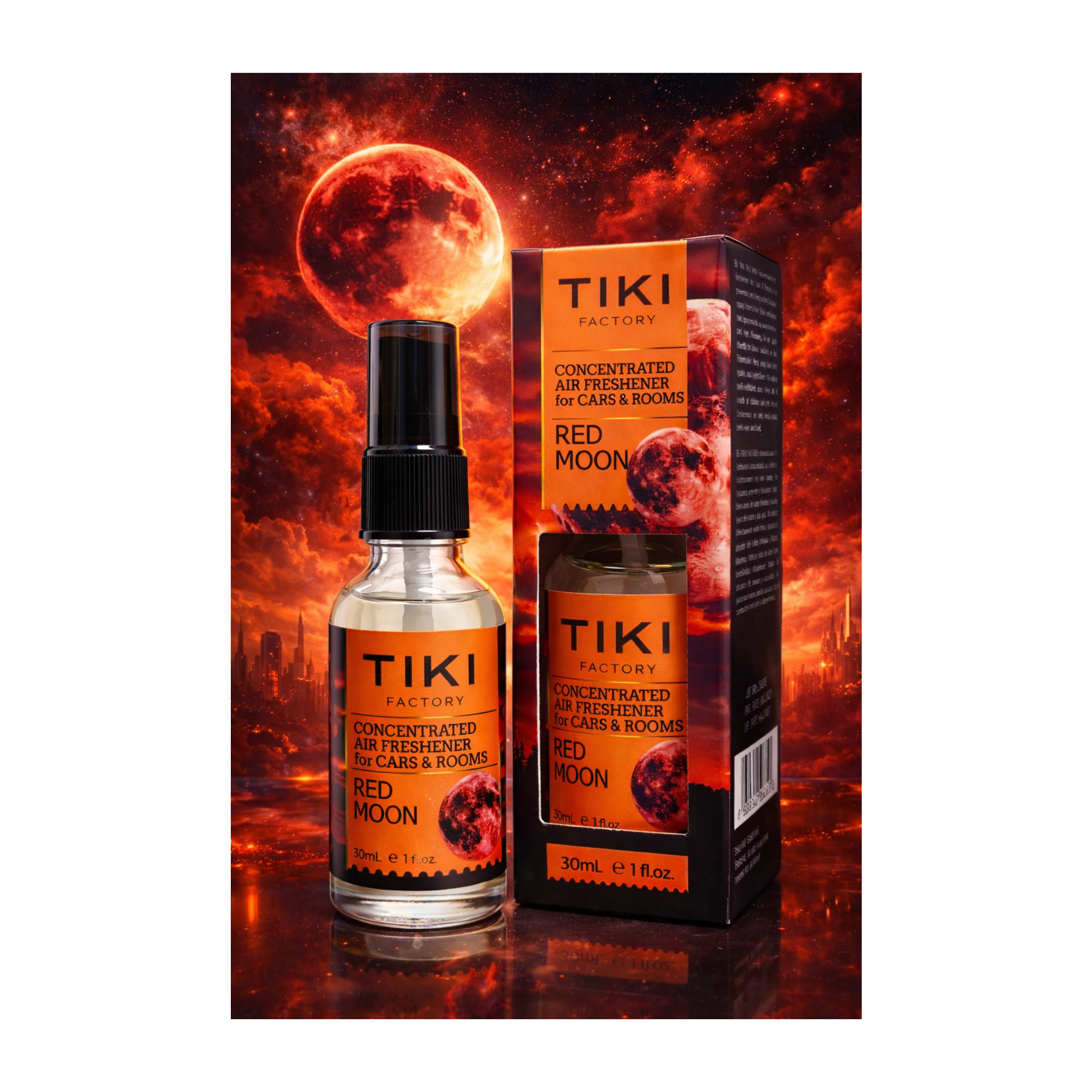 TIKI FACTORY AIR FRESHENER (40pc - 2Dsp) 30ML