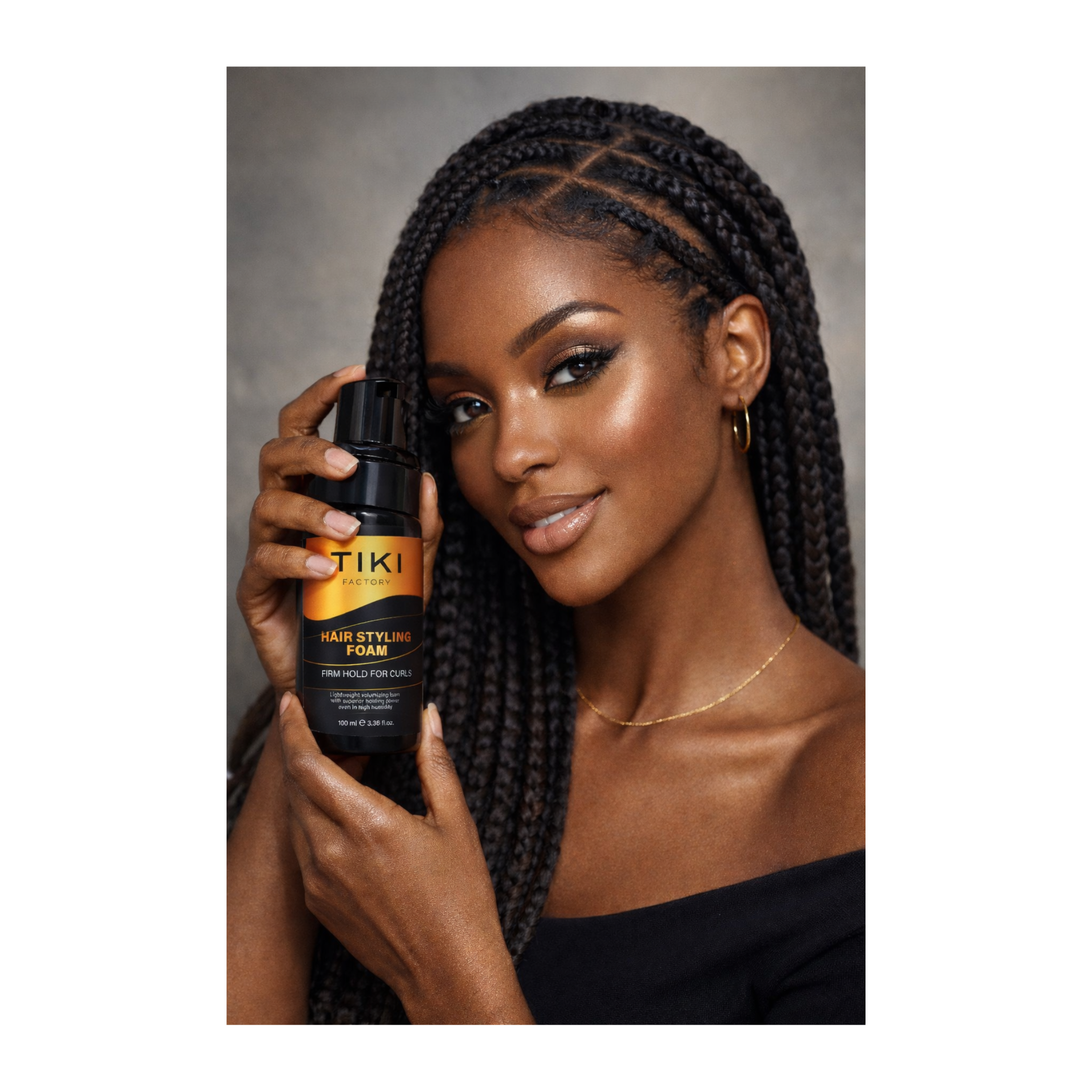TIKI FACTORY HAIR STYLING FOAM CURLY HARD 100ML