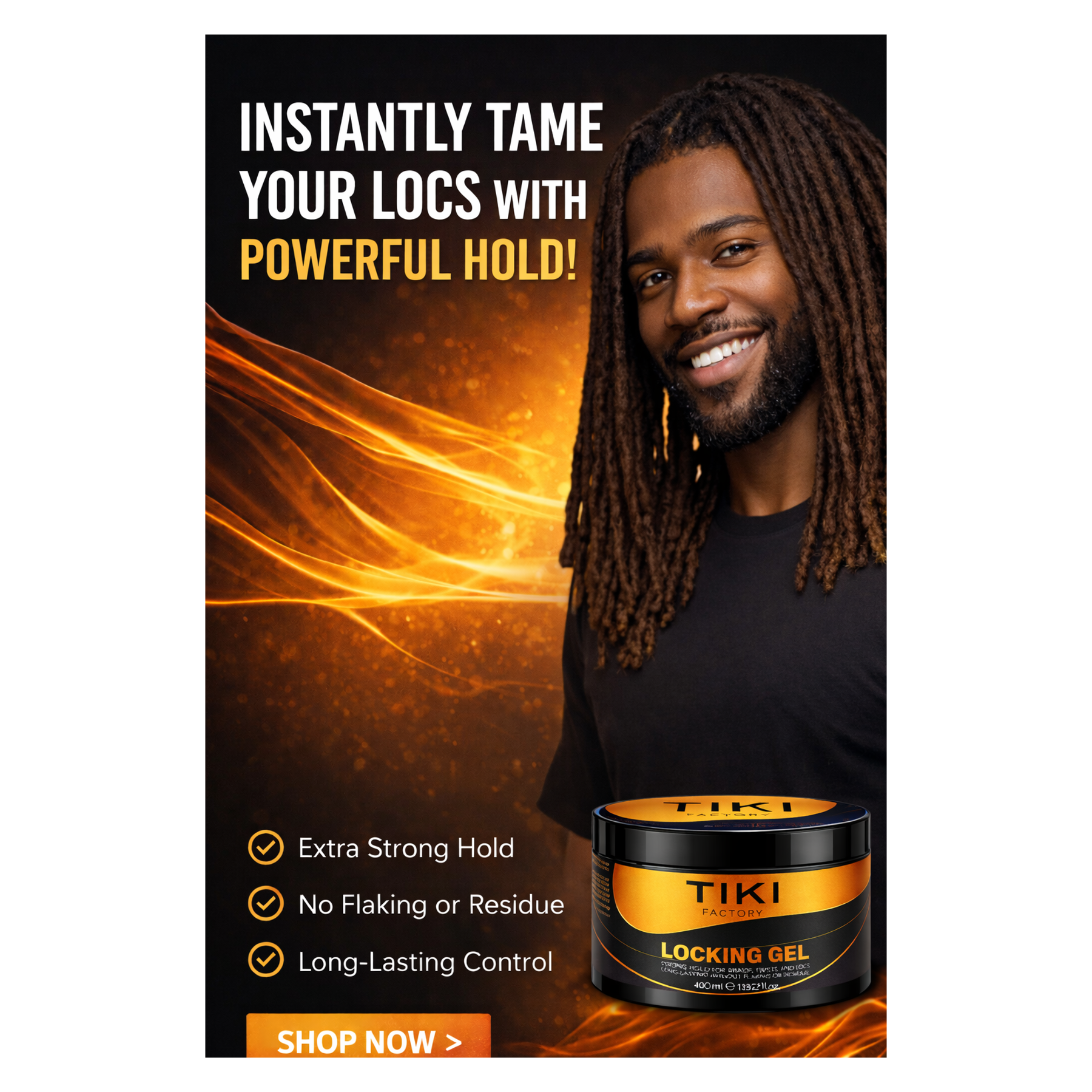 TIKI FACTORY HAIR LOCKING GEL 400ML