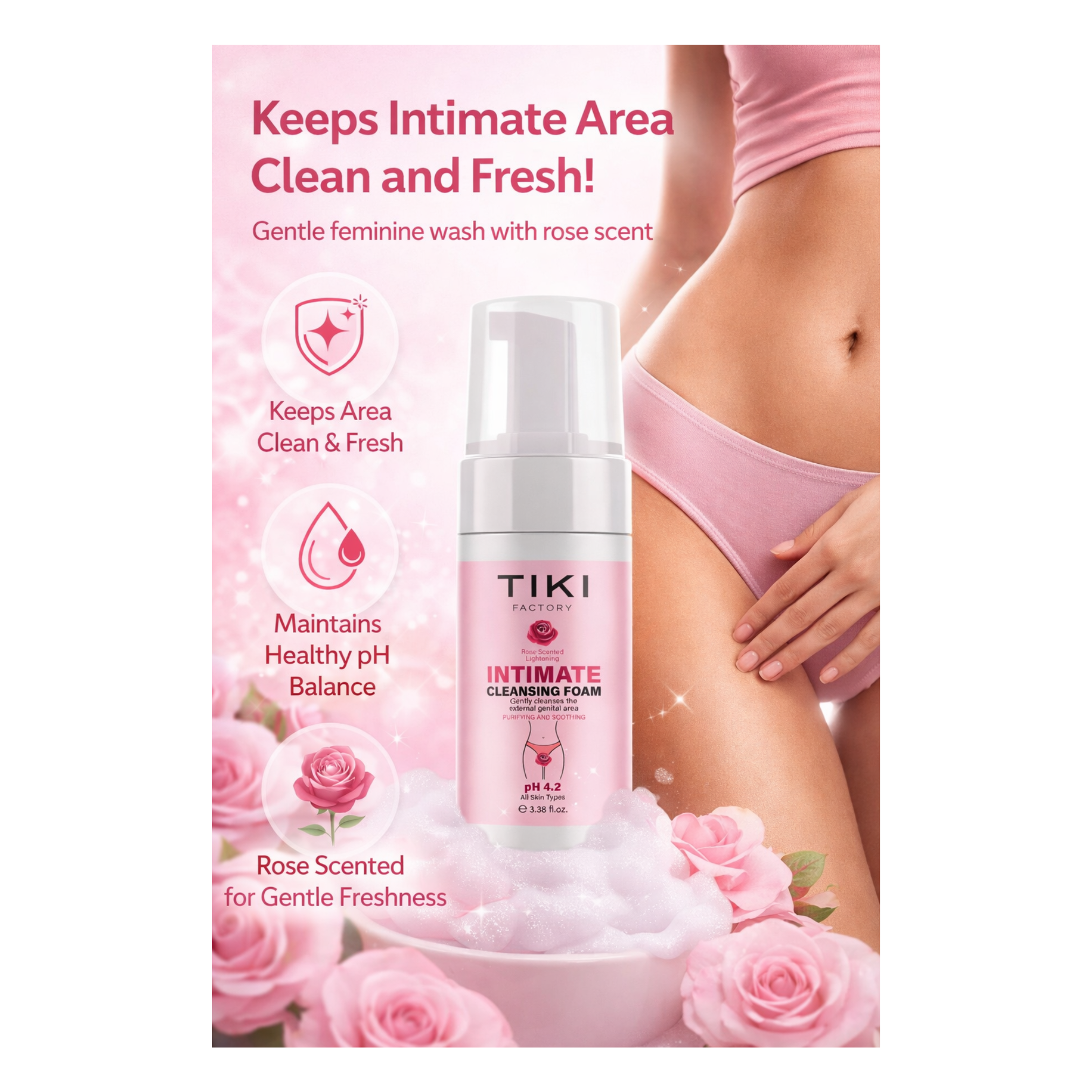 TIKI FACTORY INTIMATE CLEANSING FOAM 100ML