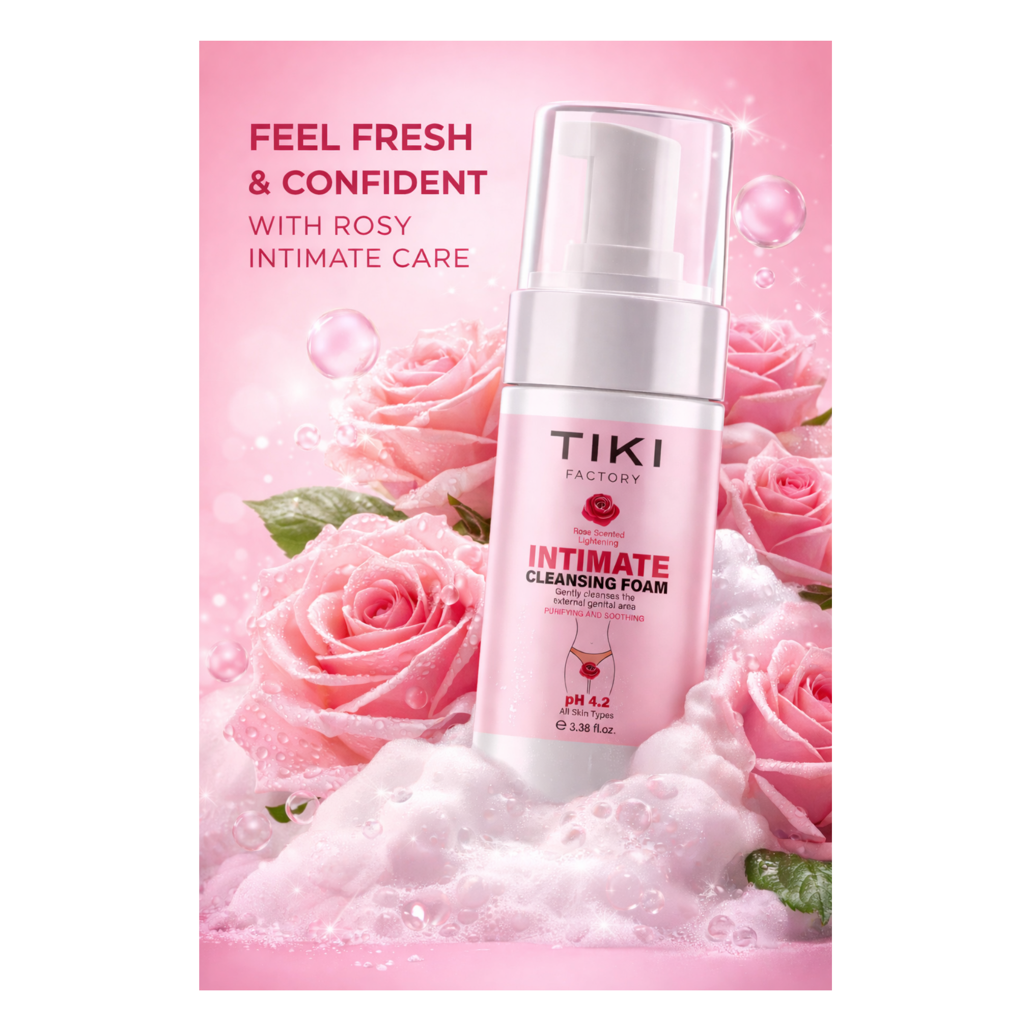 TIKI FACTORY INTIMATE CLEANSING FOAM 100ML