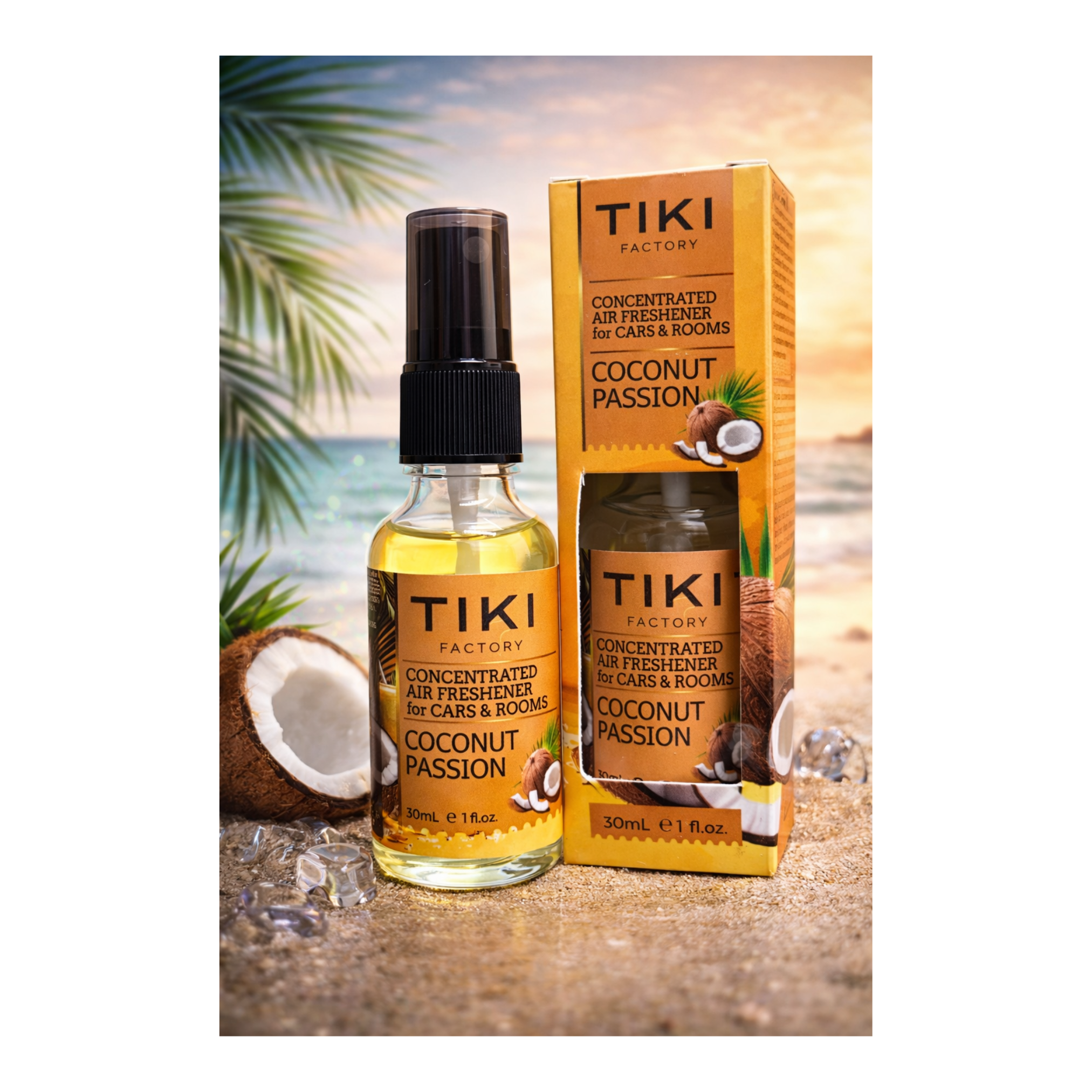 TIKI FACTORY AIR FRESHENER (40pc - 2Dsp) 30ML