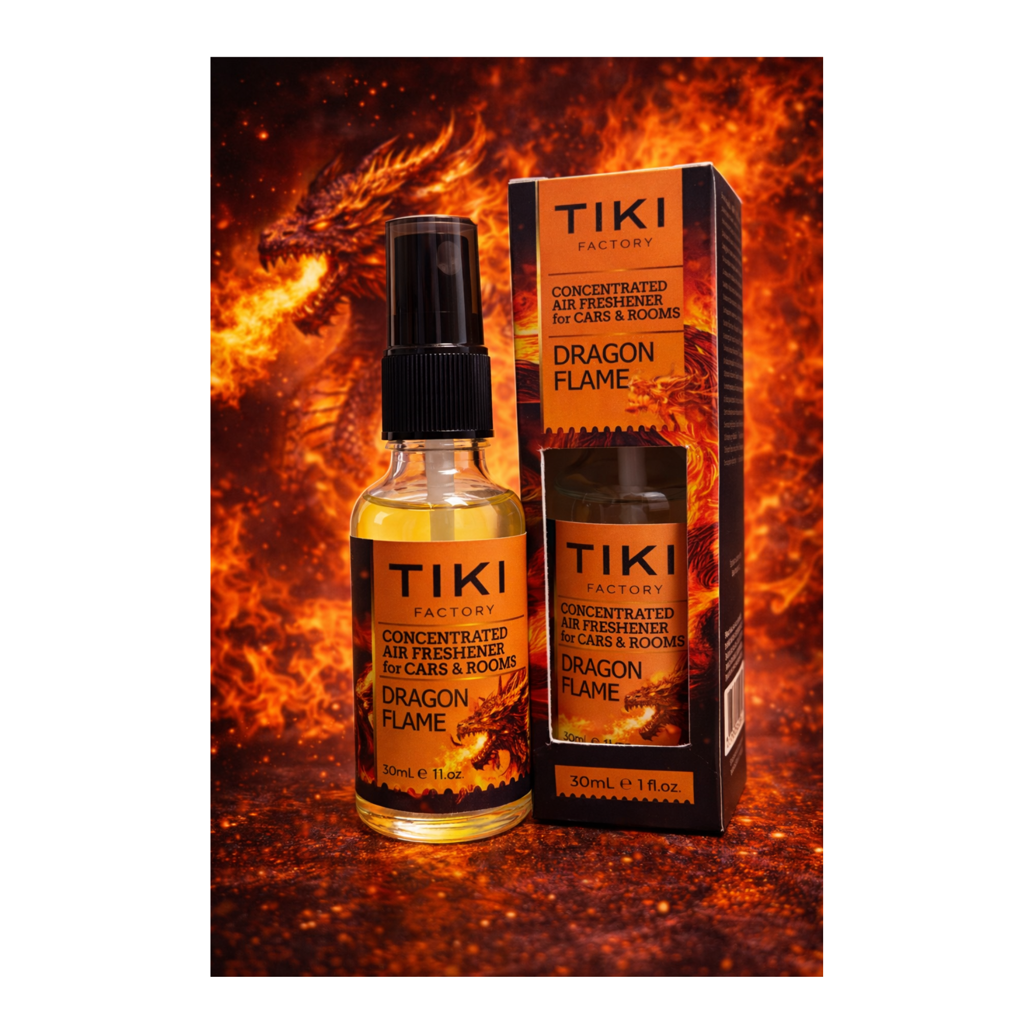 TIKI FACTORY AIR FRESHENER (40pc - 2Dsp) 30ML